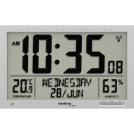 Настенные часы TECHNOLINE WS8113 Modern Digital Radio-Controlled Wall Clock with Indoor and Outdoor Temperature Display