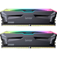 Модуль памяти LEXAR Ares RGB Black DDR5 6400MHz 32GB Kit 2x16GB (LD5EU016G-R6400GDLA)