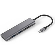 Порт-репликатор HISMART USB-C to 1xHDMI, 2xUSB3.0, SD/TF