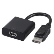 Адаптер CABLEXPERT DisplayPort - HDMI 0.1м Black (A-DPM-HDMIF-002)