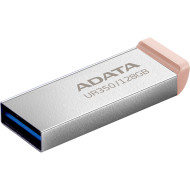 Флэшка 128GB ADATA UR350 USB 3.2 Silver/Beige (UR350-128G-RSR/BG)
