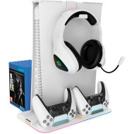 Зарядная станция CANYON CS-5 PS5 Charger Stand White для PS5 (CND-CSPS5W)