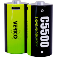 Аккумулятор VERICO C 3700mAh FlatTop, USB-C зарядка 2шт/уп