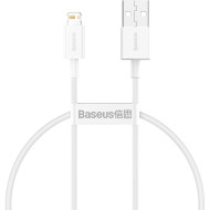 Кабель BASEUS Superior Series Fast Charging Data Cable USB to iP 2.4A 0.25м White (CALYS-02)