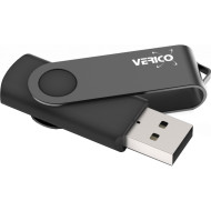 Флэшка 64GB VERICO Flip USB 2.0 Black (1UDOV-R0BK63-NN)