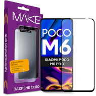 Защитное стекло MAKE Asahi Glass для Poco M6 Pro (MGF-XPM6P)