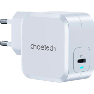 Зарядное устройство CHOETECH PD8007 USB-C PD GaN Wall Charger White