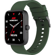 Смарт-часы 2E Alpha SQ Music Edition 46mm Black/Green (2E-CWW40BKGN)