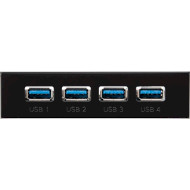 USB хаб в панель 3.5" FRIME USB 3.1 4 x Type-A VL820 Black (ECF-FP4XTA.31)