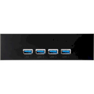 USB хаб в панель 5.25" FRIME USB 3.1 4 x Type-A VL820 Black (ECF-FP4XTA.53)