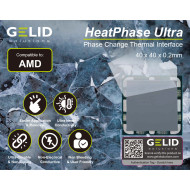 Термопрокладка GELID SOLUTIONS HeatPhase Ultra for AMD 40x40x0.2mm (PH-GC-01-A)