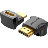 Адаптер угловой VENTION HDMI 270 Degree Male to Female Adapter HDMI Black (AINB0)