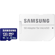 Карта памяти SAMSUNG microSDXC Pro Plus 128GB UHS-I U3 V30 A2 Class 10 + SD-adapter (MB-MD128SA/EU)