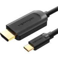 Кабель VENTION USB-C to HDMI v1.4 1.5м Black (CGUBG)