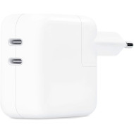 Зарядное устройство APPLE A2676 35W Dual USB-C Port Power Adapter White (MW2K3ZM/A)