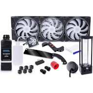 Комплект для самостоятельной сборки СВО ALPHACOOL Core Hurrican 420mm XT45 HardTube Water Cooling Set (11994)