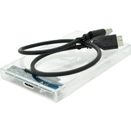 Карман внешний SHUOLE U25E30 2.5" SATA to USB3.0 Transparent