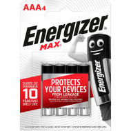 Батарейка ENERGIZER Max AAA 4шт/уп (6443170)