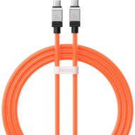 Кабель BASEUS CoolPlay Series Fast Charging Cable Type-C to Type-C 100W 1м Orange (CAKW000207)