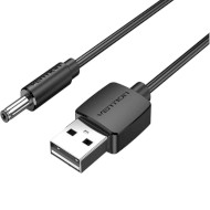 Кабель питания USB to DC VENTION 3.5*1.35mm 1м Black (CEXBF)