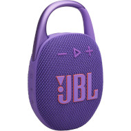 Портативная колонка JBL Clip 5 Purple (JBLCLIP5PUR)