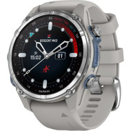 Смарт-часы для дайверов GARMIN Descent Mk3 43mm Stainless Steel with Fog Gray Silicone Band (010-02753-04)