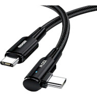 Кабель ESSAGER Sunset Bend 100W Fast Charging Cable Type-C to Type-C 2м Black (EXCTT1-CGWTA01)