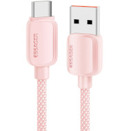 Кабель ESSAGER Breeze 100W Fast Charging Cable USB-A to Type-C 1м Pink (EXC7A-WL04-P)