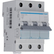 Выключатель автоматический HAGER MCN325 3p, 25А, C, 6кА
