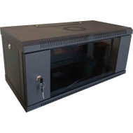 Настенный шкаф 19" HYPERNET WMNC-35-4U-Flat-Black (4U, 600x350мм, RAL9005)