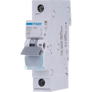 Выключатель автоматический HAGER MBN110 1p, 10А, B, 6кА