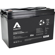 Аккумуляторная батарея AZBIST 12V 100Ah (12В, 100Ач) (ASAGM-121000M8)