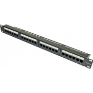 Патч-панель KINGDA 1U 19" 24-port UTP Cat.5e в сборе (KDPA6043)