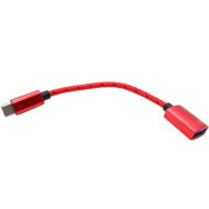 Адаптер OTG USB3.2 USB AF/Type-C Red (B00971)