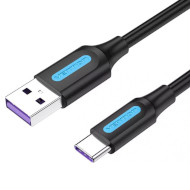 Кабель VENTION USB2.0 AM to CM 5A Cable 0.5м Black (CORBD)