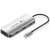 Порт-репликатор VENTION 5-in-1 USB-C to HDMI/USB3.0x3/PD (TQDHB)