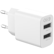 Зарядное устройство XO L109 2xUSB-A, 2.4A, 12W White (L109_WHITE)