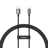 Кабель BASEUS Superior Series Supervooc Fast Charging Data Cable USB to Type-C 65W 1м Black (CAYS000901)