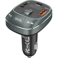 FM-трансмиттер VENTION 3-port USB Car Charger with FM Transmitter Black (FFLB0)