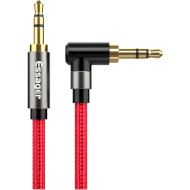 Кабель ESSAGER 90° 3.5mm Jack Audio Cable mini-jack 3.5mm 1.5м Red (EYP35-WTA09)