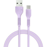 Кабель ACCLAB USB 2.0 AM to Type-C 2.4A 1.2м Purple (1283126518270)