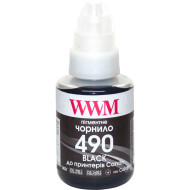 Чернила WWM 490 для Canon PIXMA G1400/2400/3400, Black (C490BP)
