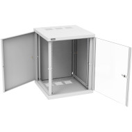 Настенный шкаф 19" ZPAS Z-Box 19" 600x600 18U (стекло) (18U, 600x600мм, RAL7035)