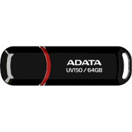 Флэшка ADATA UV150 USB3.2 64GB Black (AUV150-64G-RBK)