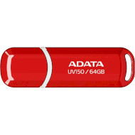 Флэшка ADATA UV150 64GB Red (AUV150-64G-RRD)