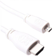 Кабель RASPBERRY PI Micro-HDMI to HDMI 2.0 2m White (SC0531)