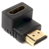 Адаптер угловой POWERPLANT HDMI Black (KD00AS1303)