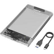 Кишеня зовнішня MAIWO K2510 2.5" SATA to USB 3.2 Transparent Black