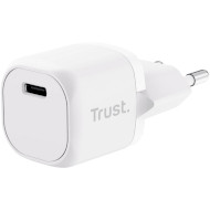 Зарядное устройство TRUST Maxo Ultra Small 20W 1xUSB-C PD Charger White (25205)