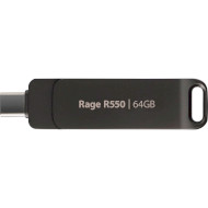 Флэшка PATRIOT Rage R550 USB/USB-C3.2 64GB Matte Black (PE64GR550DSAD)